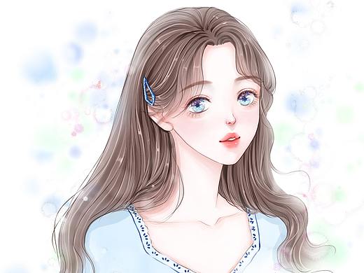 女孩儿头像（个人主页-ZNTIyNjMwNjQ=） - 商业插画 - 站酷设计师水水插画原创素材 - 站酷ZCOOL