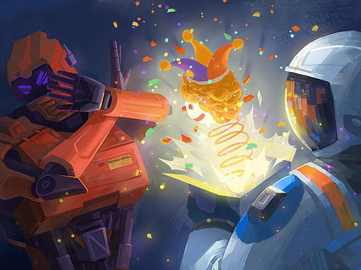 【绘画】宇宙随想丨板绘厚涂