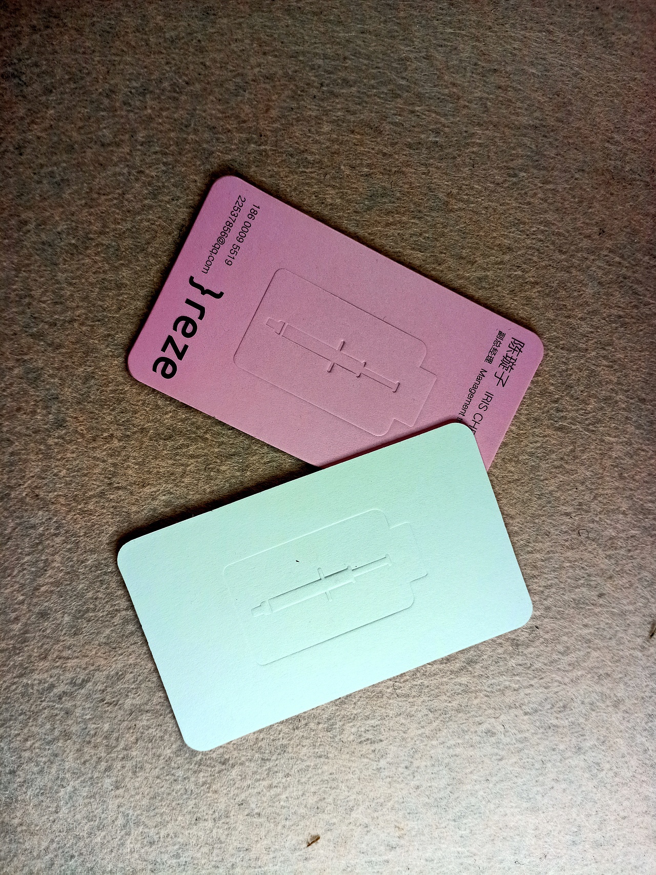 【温度名片】有色压凹、无色压凹、击凸工艺系列名片（图ZMjE1ODE2MTc2） - 宣传物料 - 站酷设计师温度名片原创素材 - 站酷ZCOOL