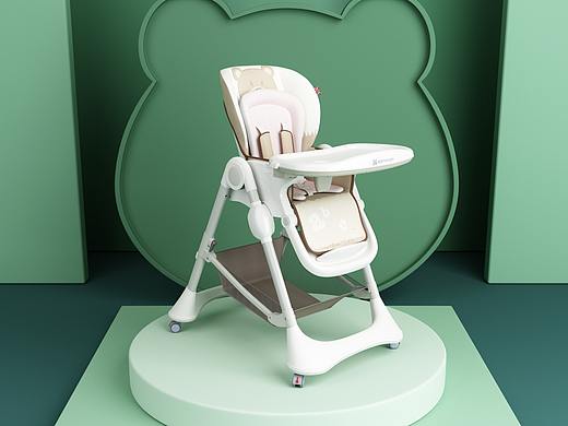 宝宝餐椅渲染