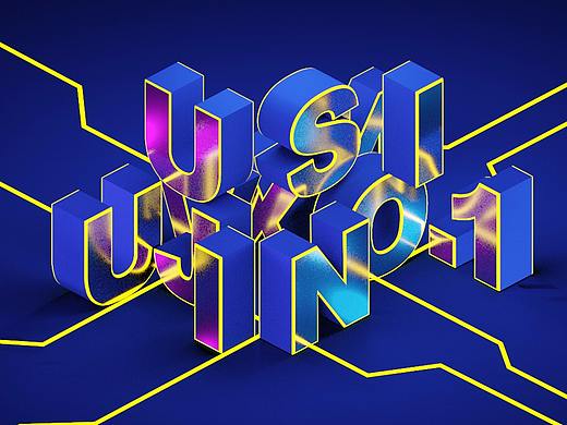 久思-在C4D里做炫酷灯光字