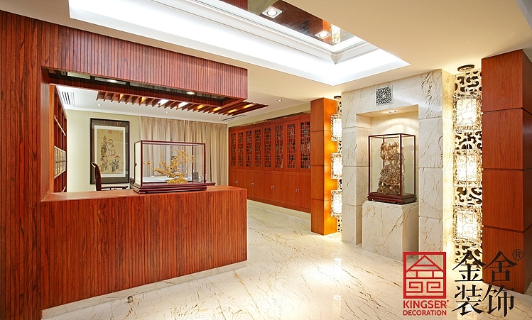 石家庄碧桂园桃园里320平米中式风格装修效果图!