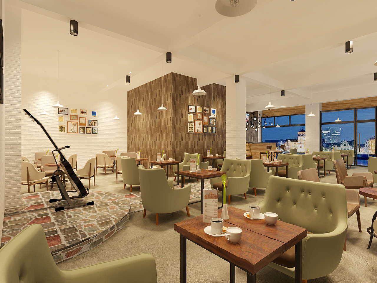 文艺奶茶店（图ZMzY3OTg1OTY=） - 家装设计 - 站酷设计师qiqiao8原创素材 - 站酷ZCOOL