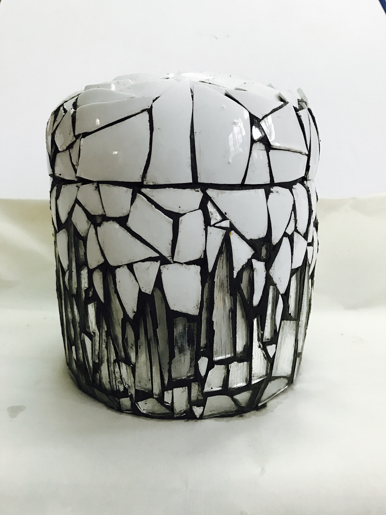 嵌瓷 《白·羽》 陈旭南异嵌瓷作品（图ZNzgwODE5NTY=） - 雕塑 - 站酷设计师陈旭南原创素材 - 站酷ZCOOL