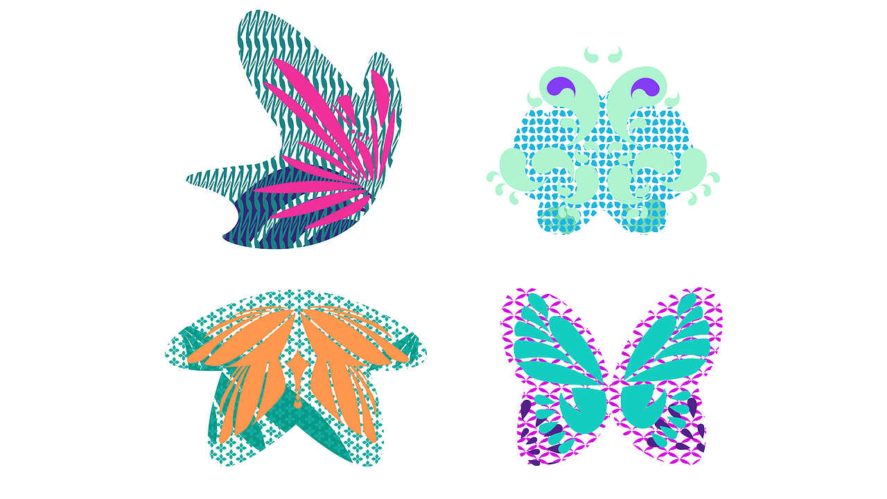 蝶语（图ZMjQ4NTQwMjU2） - 图案 - 站酷设计师Chnmoo原创素材 - 站酷ZCOOL