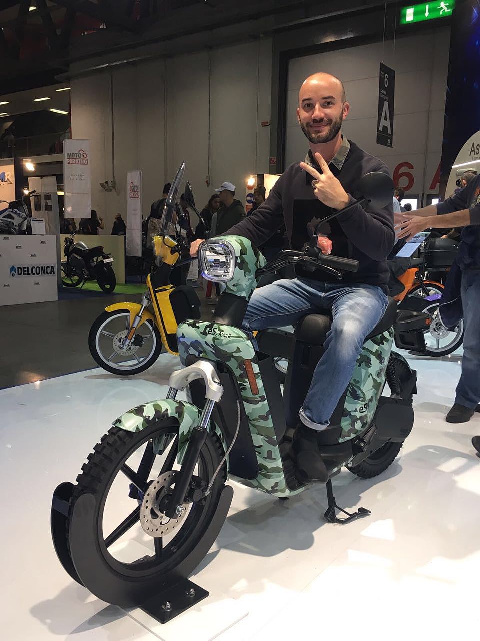 EICMA show in Milan with some new cool versions of our eS2 electric scooter designed for Askoll EVA
