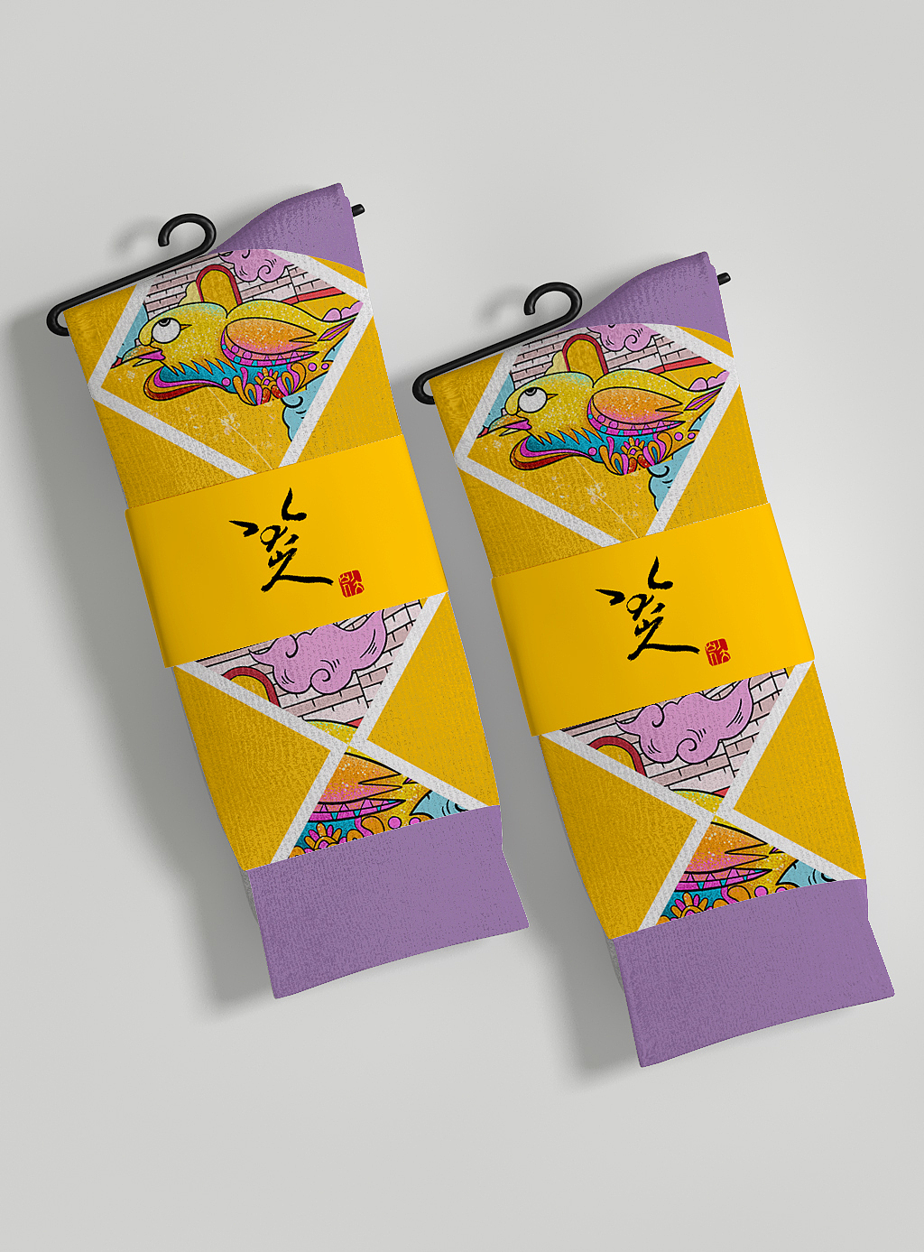 “八大山人”鸟，鱼，猫的形象创新设计（图ZMjczNDY0NDYw） - 商业插画 - 站酷设计师画栩Vivid原创素材 - 站酷ZCOOL