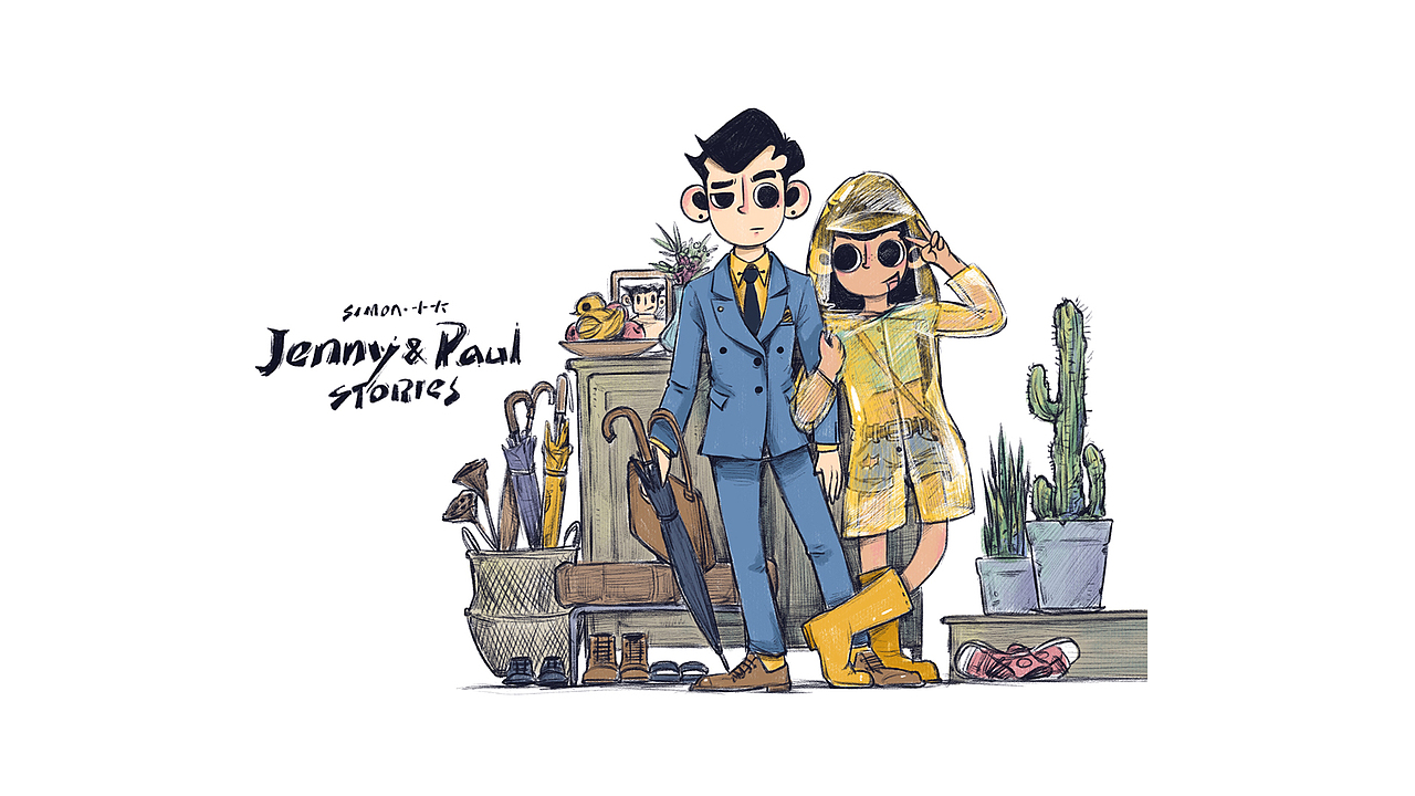 《Jenny & Paul》第一弹（图ZMTI2NDg5OTgw） - 商业插画 - 站酷设计师Simon小火原创素材 - 站酷ZCOOL