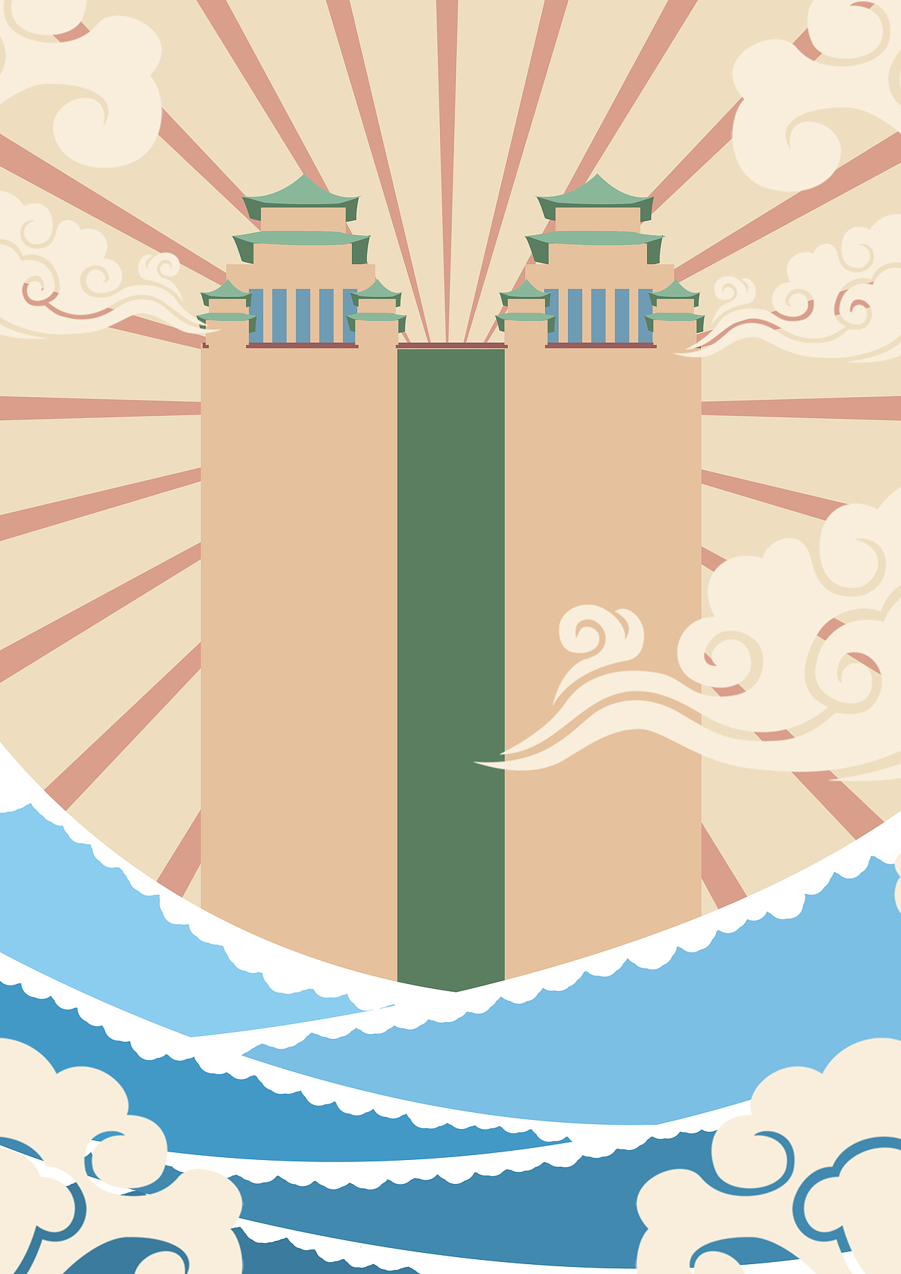 中南民族大学2020年纪念品商业插画设计