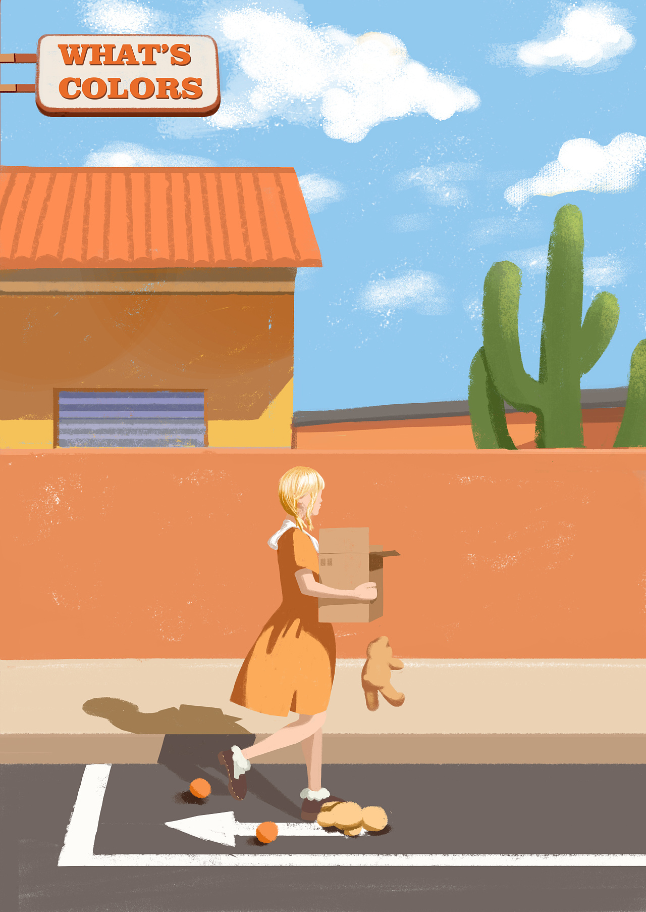 阳光下的少女|插画|艺术插画|有酱 - 原创作品 - 站酷 (zcool)