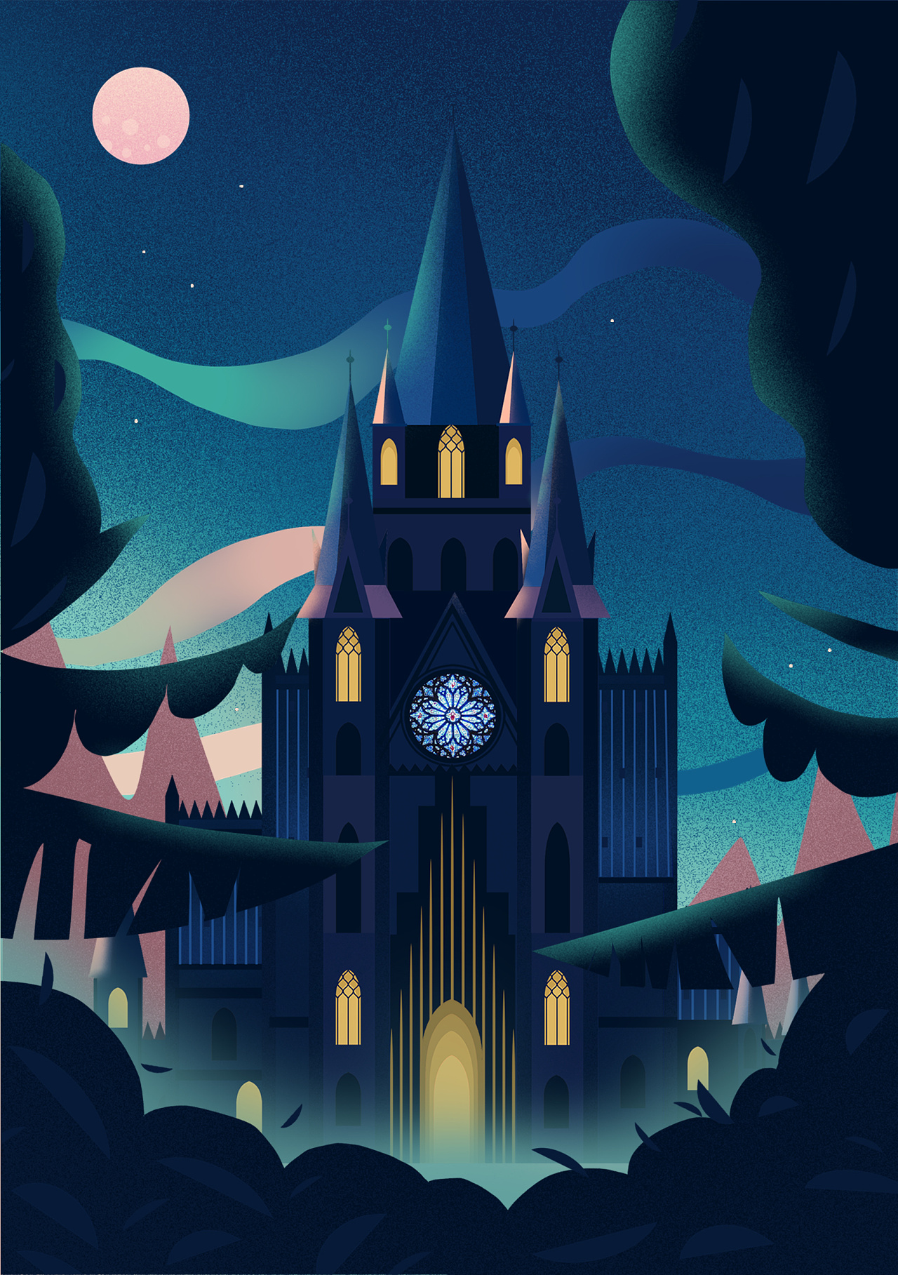 哥特城堡|插画|创作习作|方兵小彭 - 原创作品 - 站酷 (zcool)