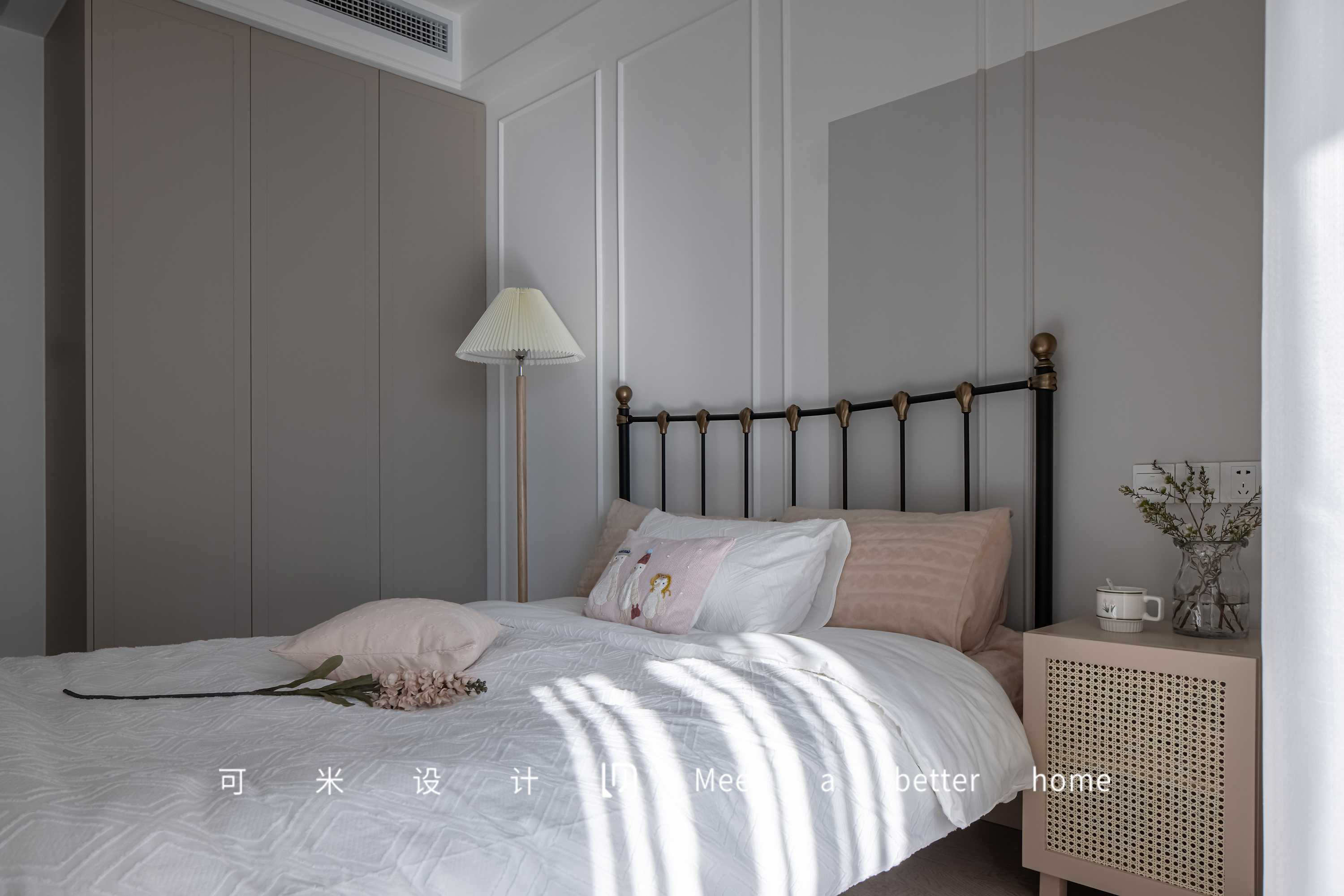 燕麦色,暖灰色,原木色和谐交融,感受家的顺其自然