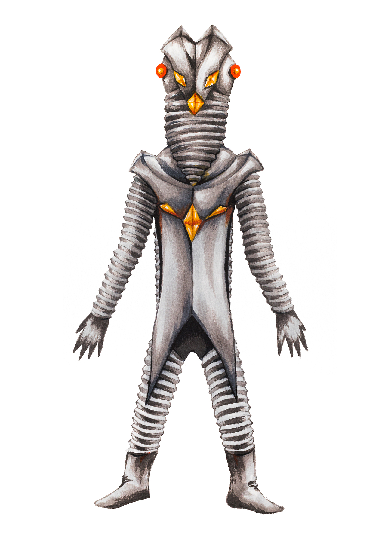 怪兽侵略计划昭和画报风格怪兽