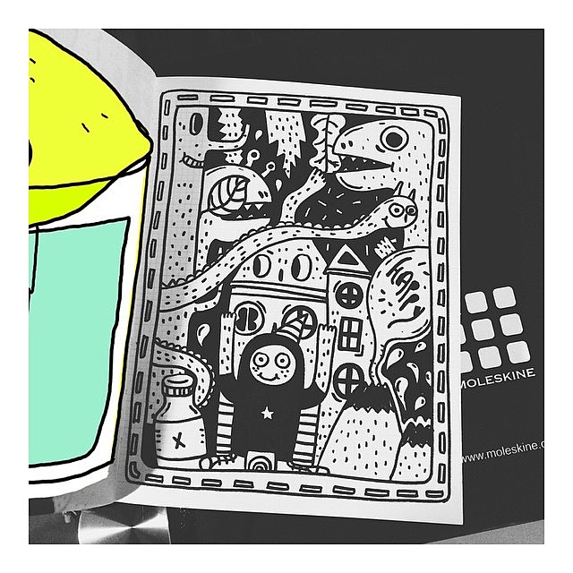 最近画的一些黑白涂鸦...