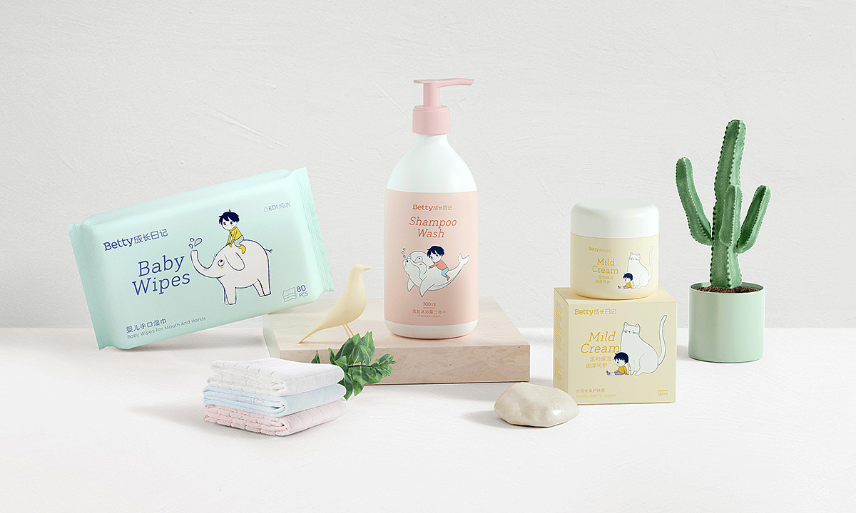 Betty Baby 品牌包装设计（图ZMjE0Mzc5Njg4） - 包装 - 站酷设计师紫安钰原创素材 - 站酷ZCOOL