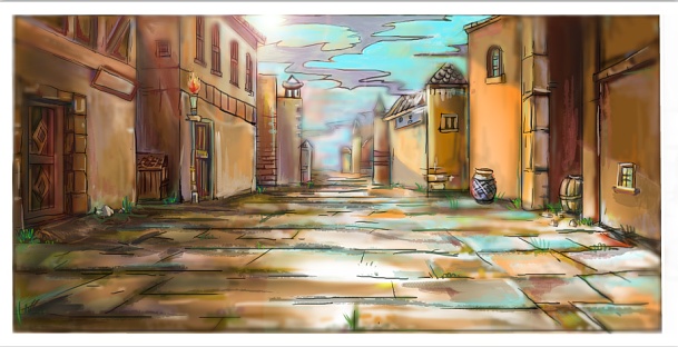 分镜头场景草图