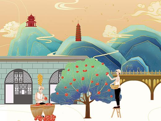 苹果立体贺卡（个人主页-ZNDUyMjY4NjQ=） - 商业插画 - 站酷设计师赵多肉原创素材 - 站酷ZCOOL