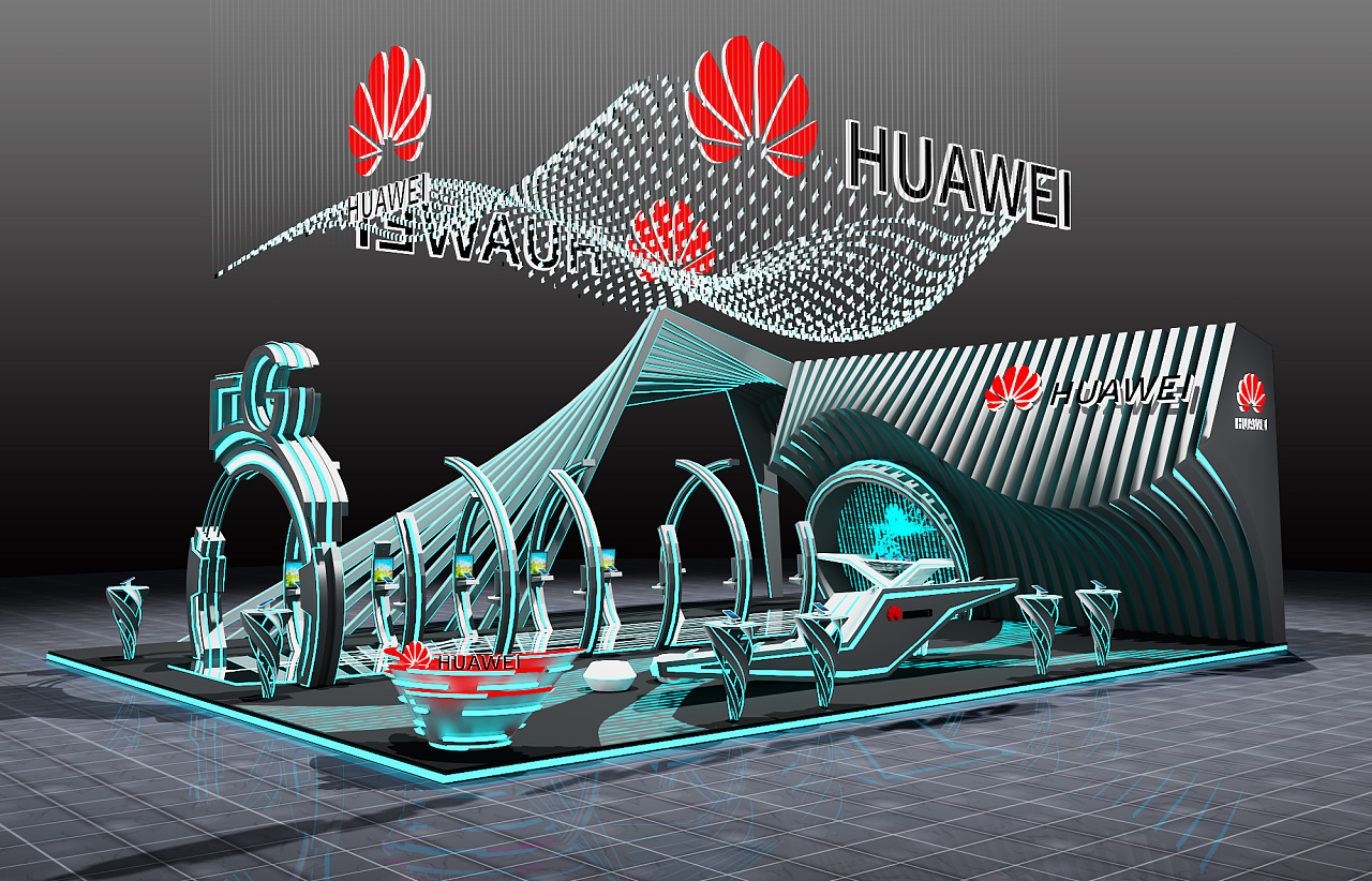 华为5g展台设计