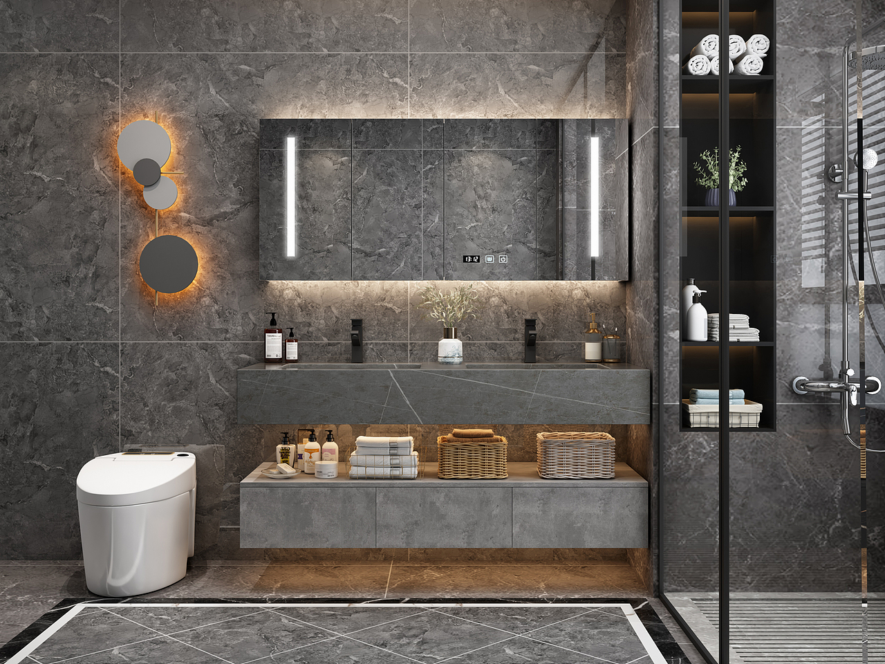 浴室柜效果图展示设计（图ZMjM4NzU0OTAw） - 场景 - 站酷设计师芝设计原创素材 - 站酷ZCOOL