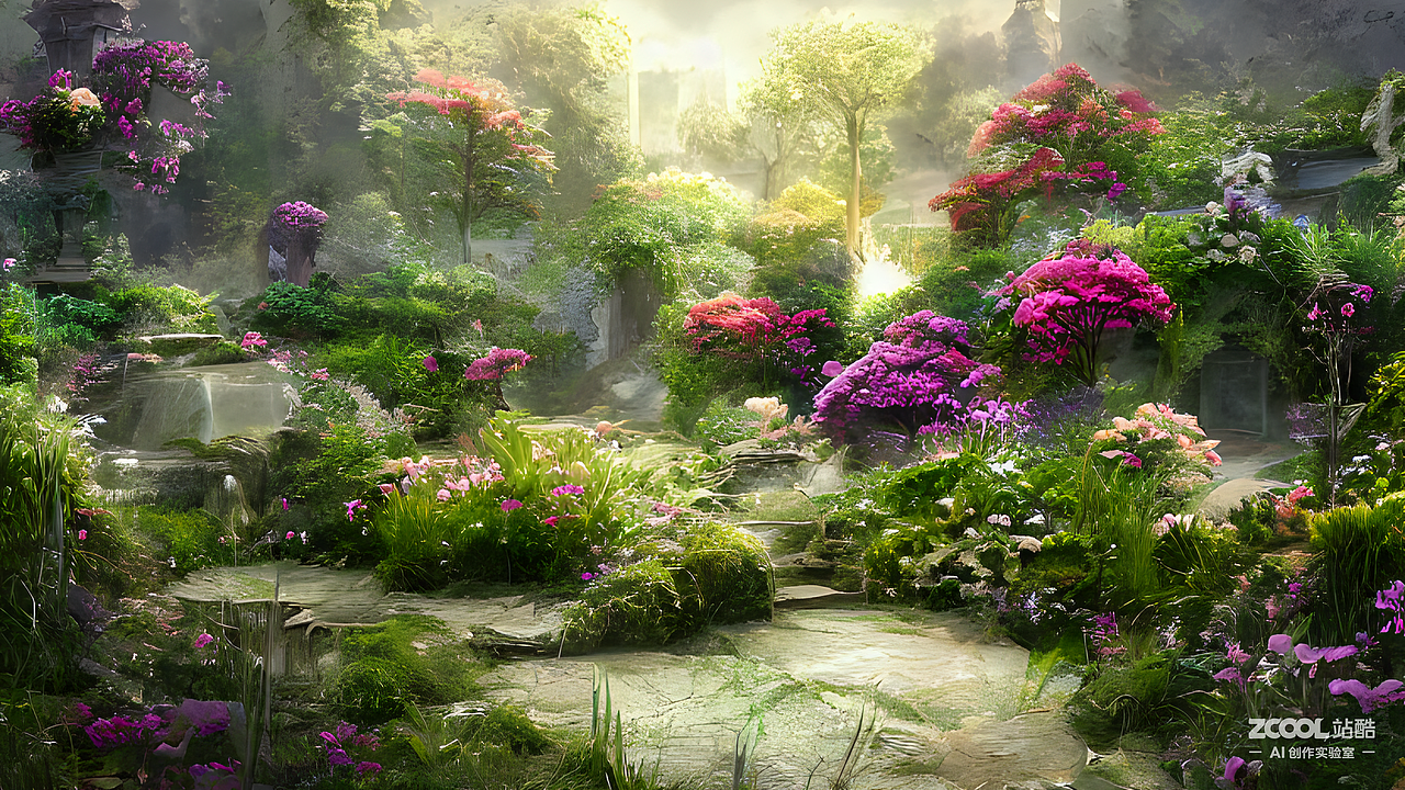 #AI创作实验室#永恒花园