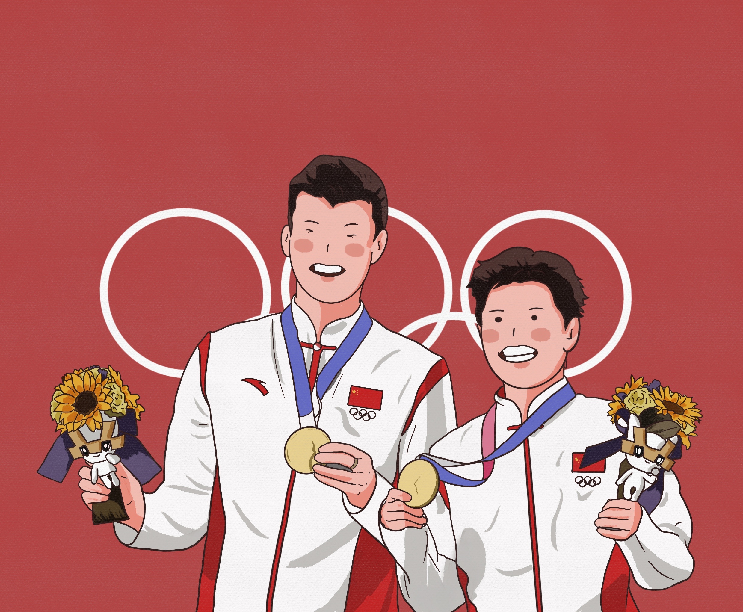 奥运主题漫画图片