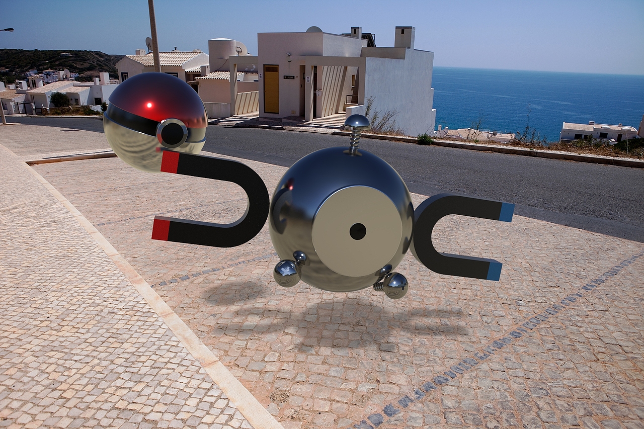 C4D建模-精灵宝可梦-小磁怪