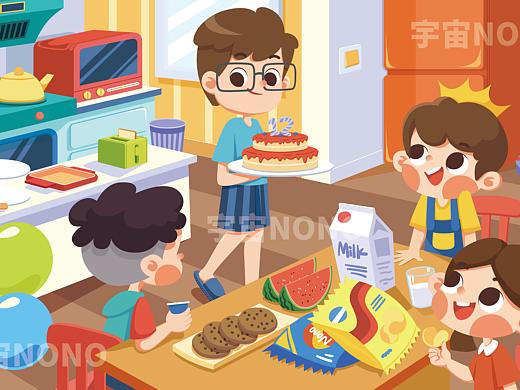 AI插画试稿