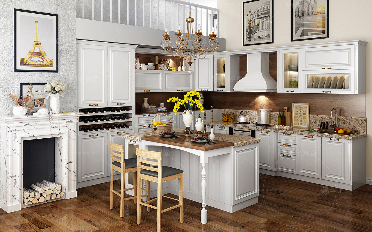 厨房的设计，简单清新