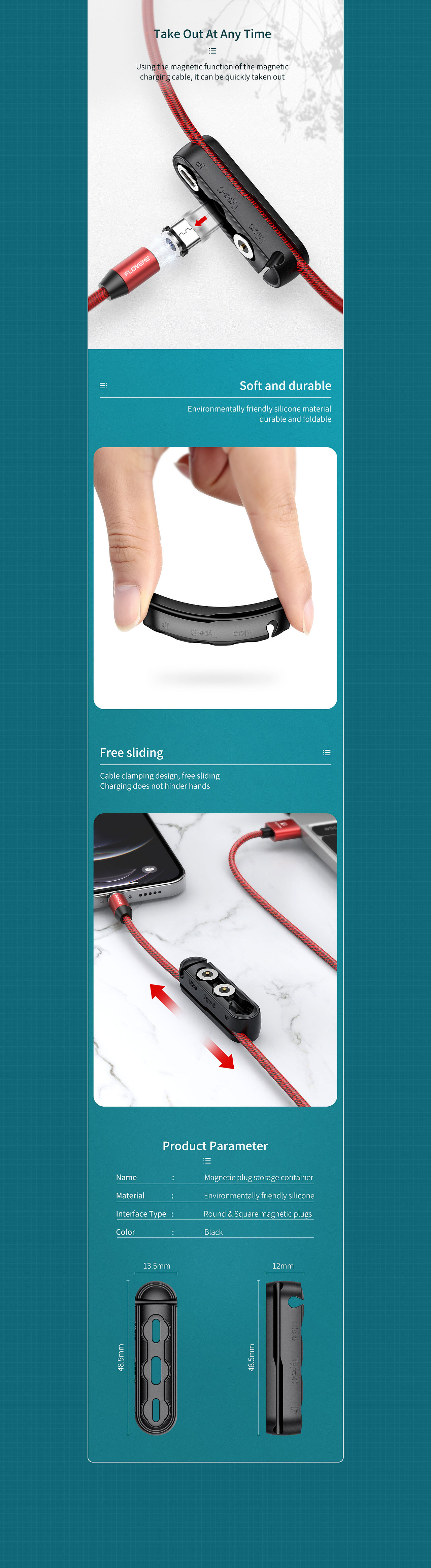 详情页x2【磁吸头收纳器&iPad防爆钢化膜】（图ZMjQ1Njc2NzM2） - 电商 - 站酷设计师小鑫同学x原创素材 - 站酷ZCOOL