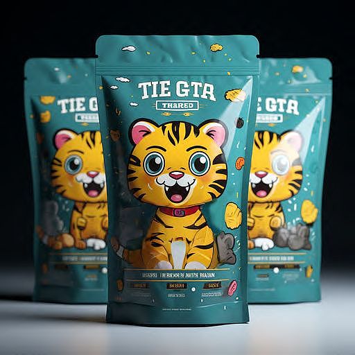 小老虎零食包装设计袋装包装设计