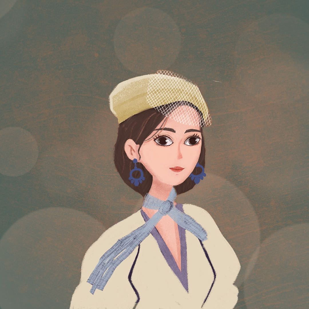 人物头像插画（图ZMjE1MzQ0Nzg0） - 商业插画 - 站酷设计师球小姐原创素材 - 站酷ZCOOL