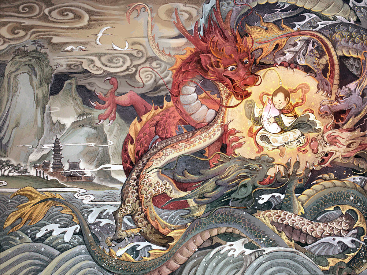 《拾莲》莲羊十周作品集锦 水墨·CG·岩彩(图ZMzU5MzE4MTY=) - 绘画 - 站酷设计师莲羊原创素材 - 站酷ZCOOL