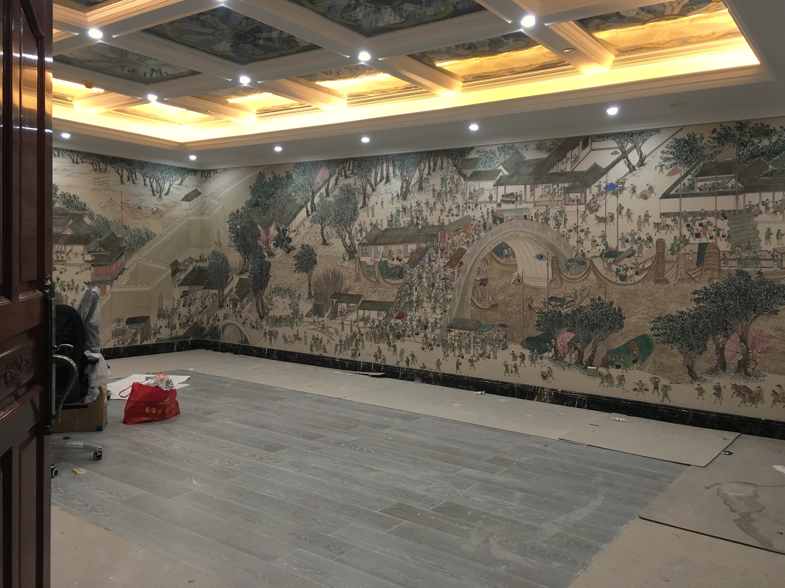 清明上河图墙绘
