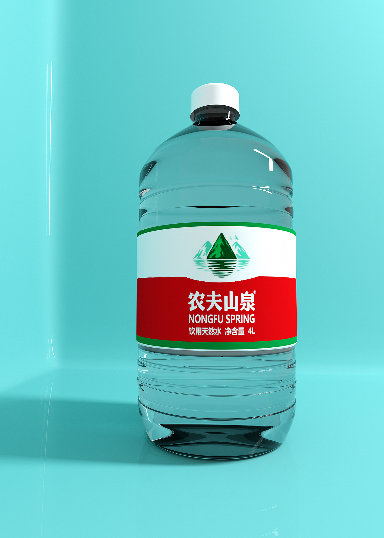 一瓶农夫山泉矿泉水