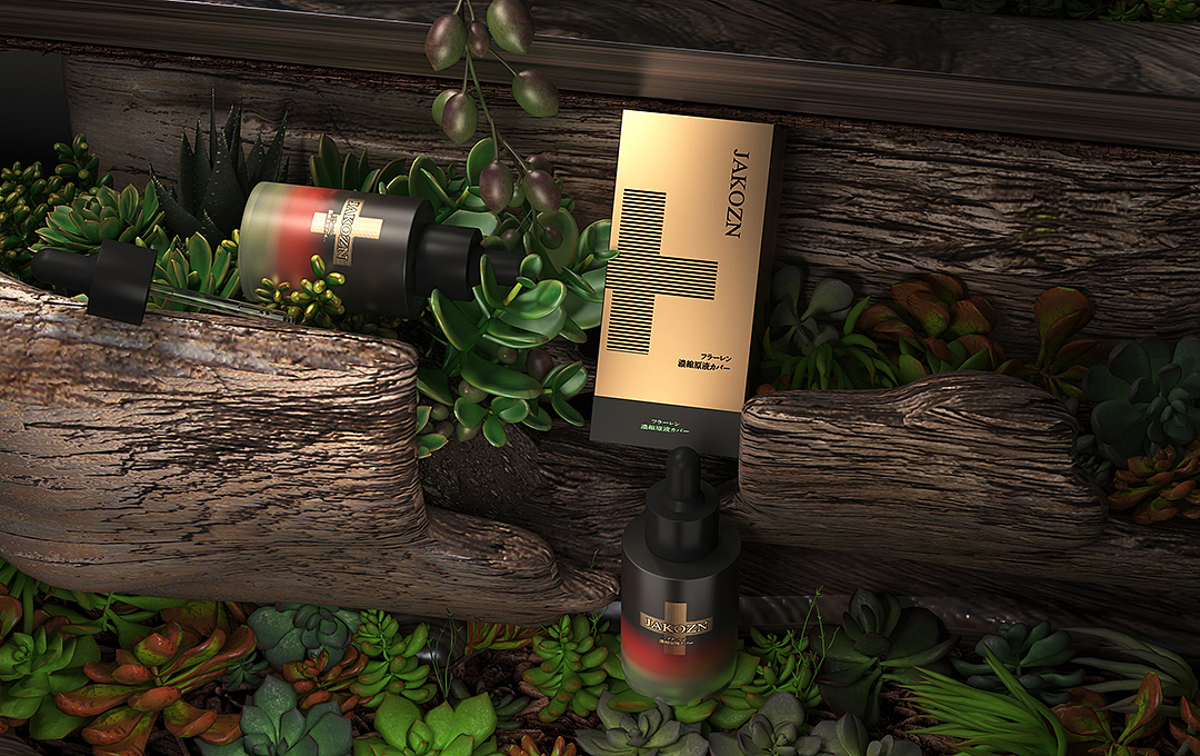 化妆品包装设计及产品创意图渲染