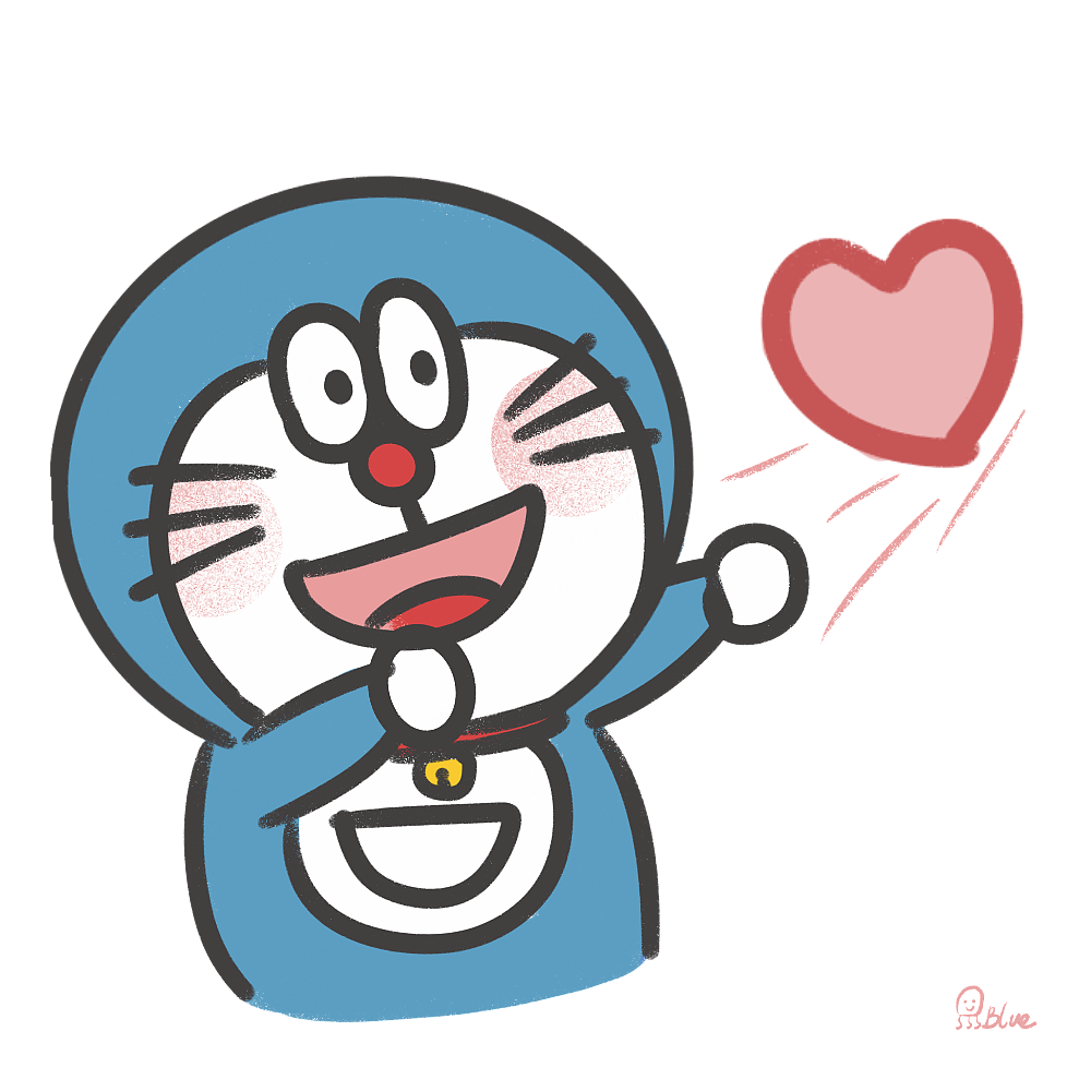 哆啦A梦（图ZMjkxMDYxOTQw） - 动画片 - 站酷设计师bluezy原创素材 - 站酷ZCOOL