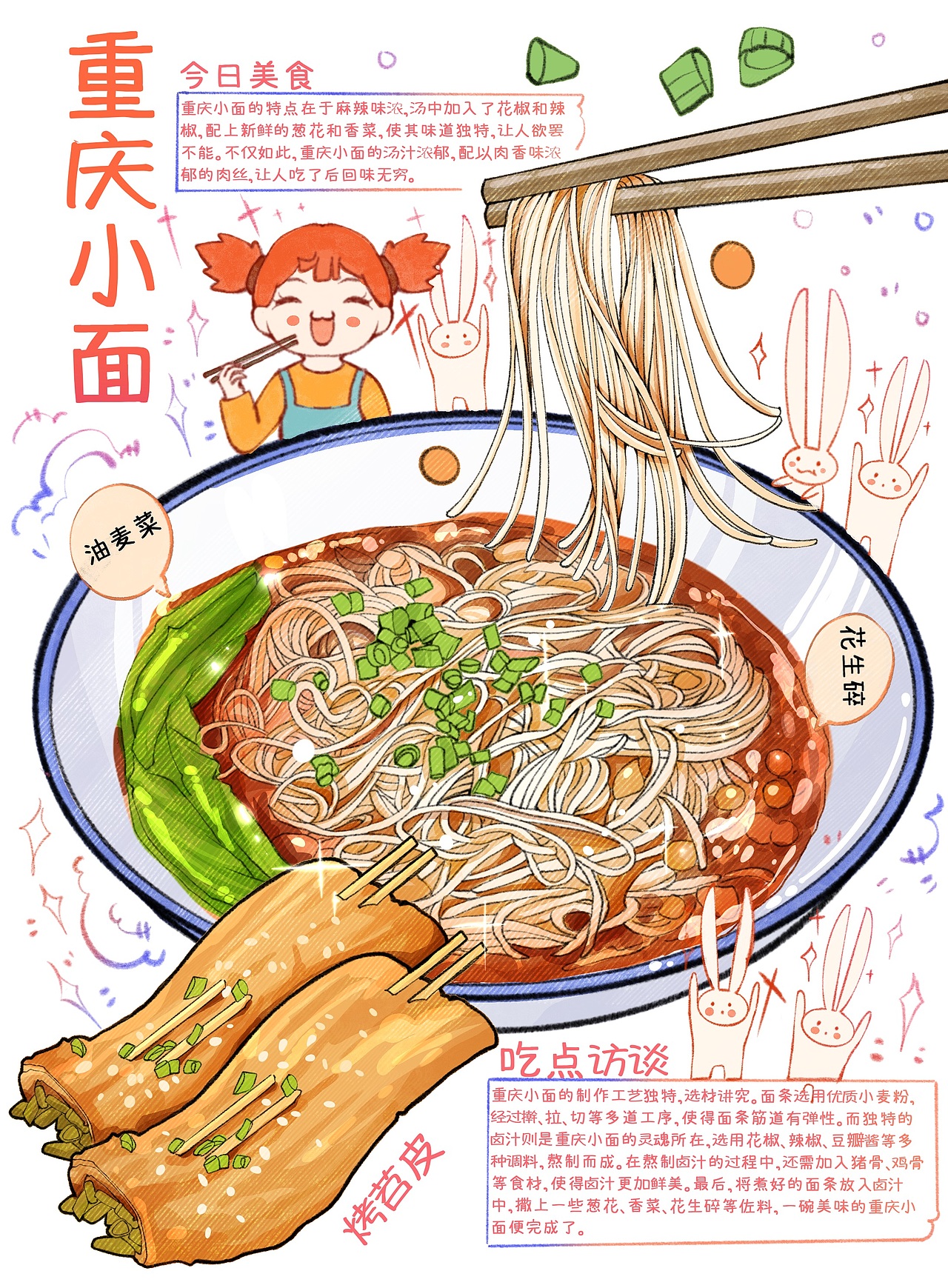 美食插画（图ZMzY3NjQ1Mzky） - 商业插画 - 站酷设计师乌子乌子原创素材 - 站酷ZCOOL