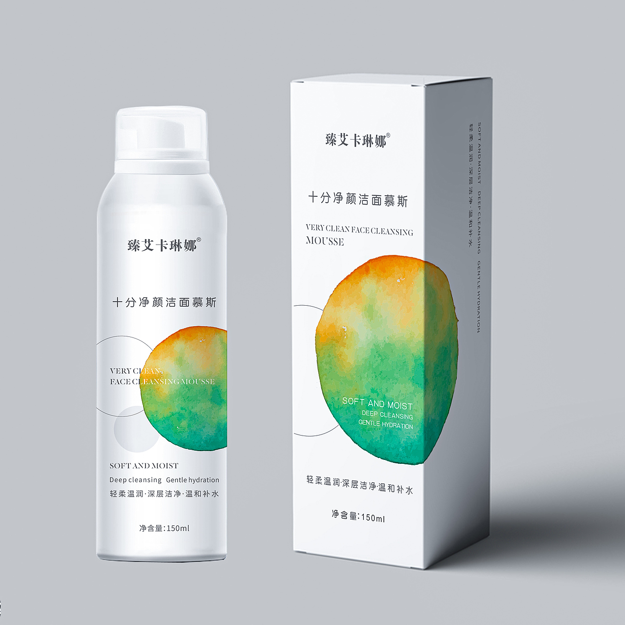 洁面慕斯 喷雾（图ZMjQ4OTk3MzQ4） - 包装 - 站酷设计师Andrew安猪原创素材 - 站酷ZCOOL