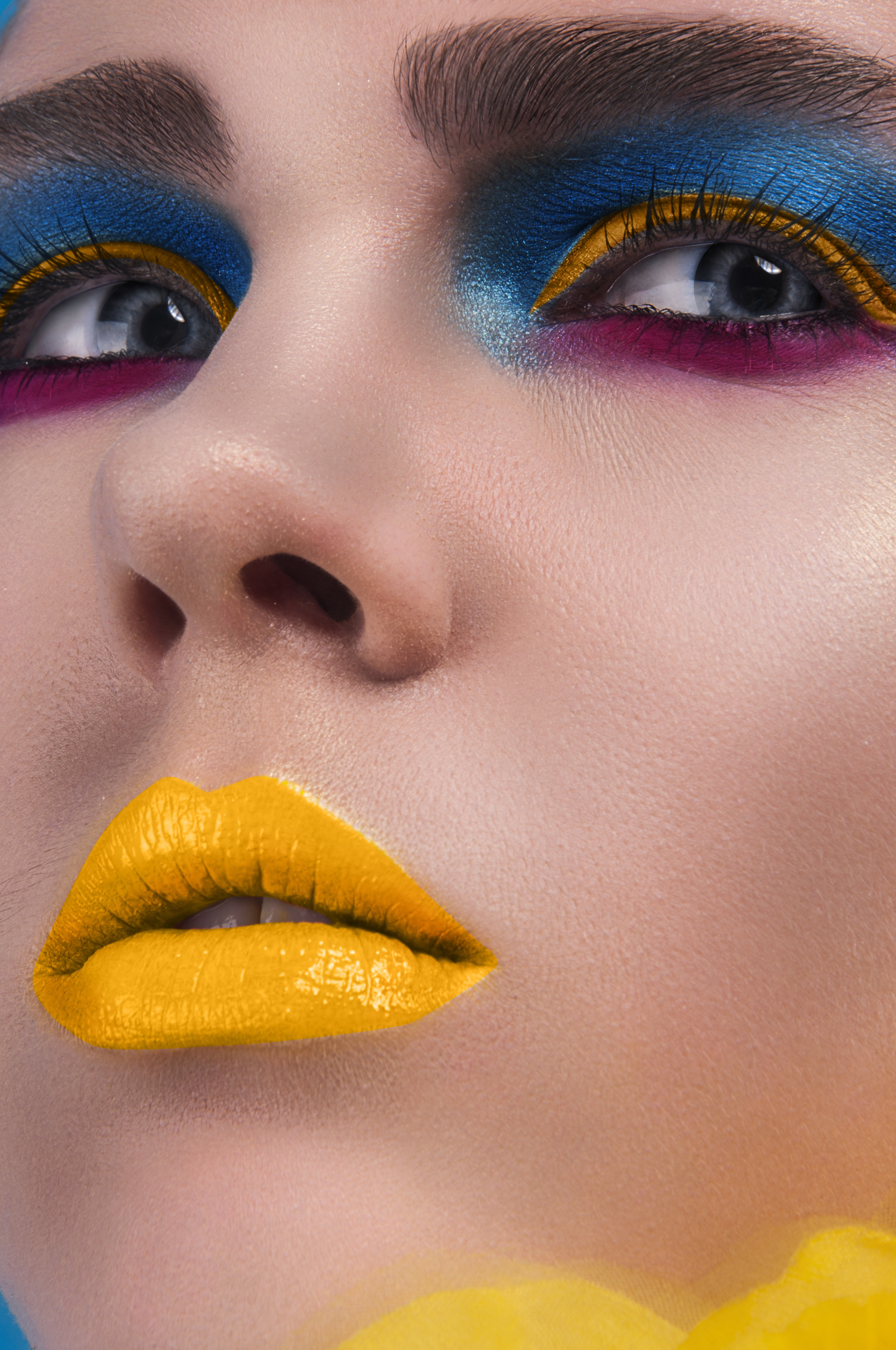 化妆艺术的摄影后期