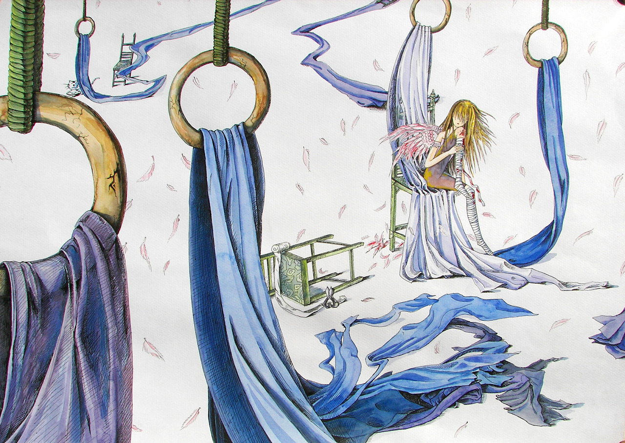 《折翼天使》--一部关于爱情的原创手绘本作品之4.