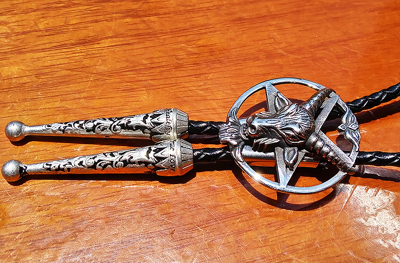 五芒星山羊头波洛领带欧美嘻哈潮流行bolotie配饰品