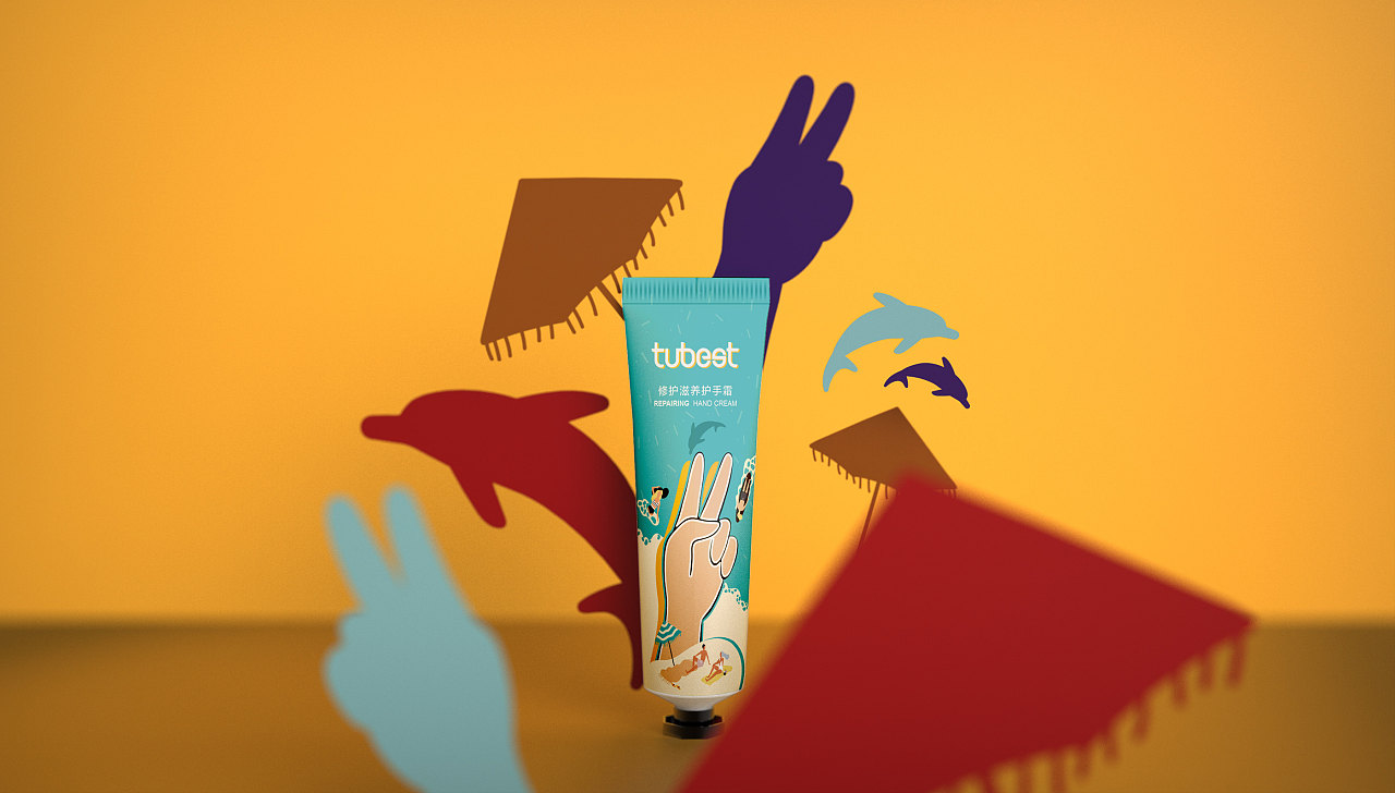 tubest 活力手势出彩护手霜|平面|包装|一个馒创意 - 原创作品 - 站酷