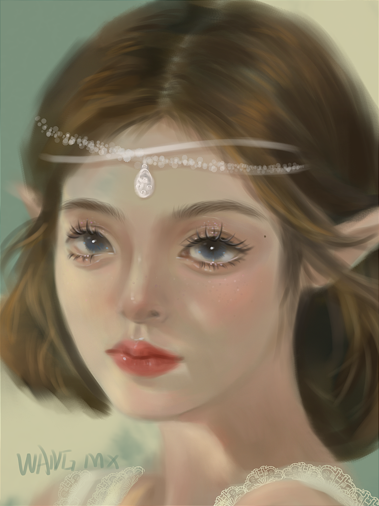精灵少女（图ZMjc2MjQ5MzY0） - 商业插画 - 站酷设计师WANG芒原创素材 - 站酷ZCOOL