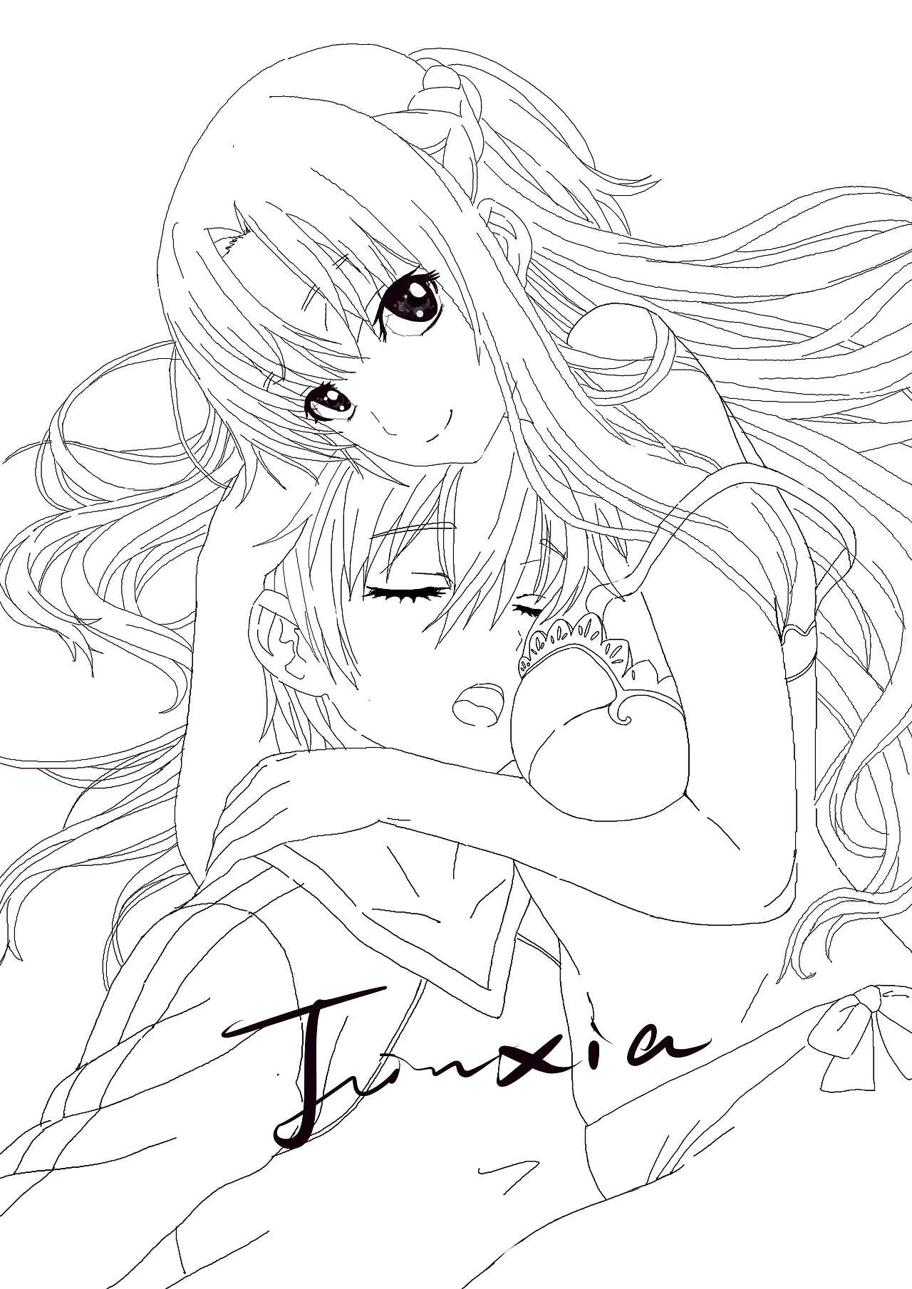 《发一张黄图》|插画|绘本|伸手摘星ann_原创作品-站酷zcool