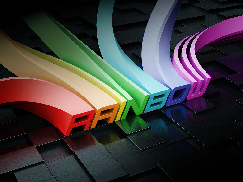"rainbow彩虹"主题壁纸设计大赛优胜奖作品