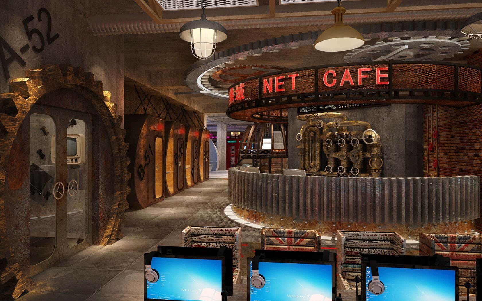 【网咖游戏厅】,成都专业网咖设计,成都游戏厅装修,成都专业网咖电竞