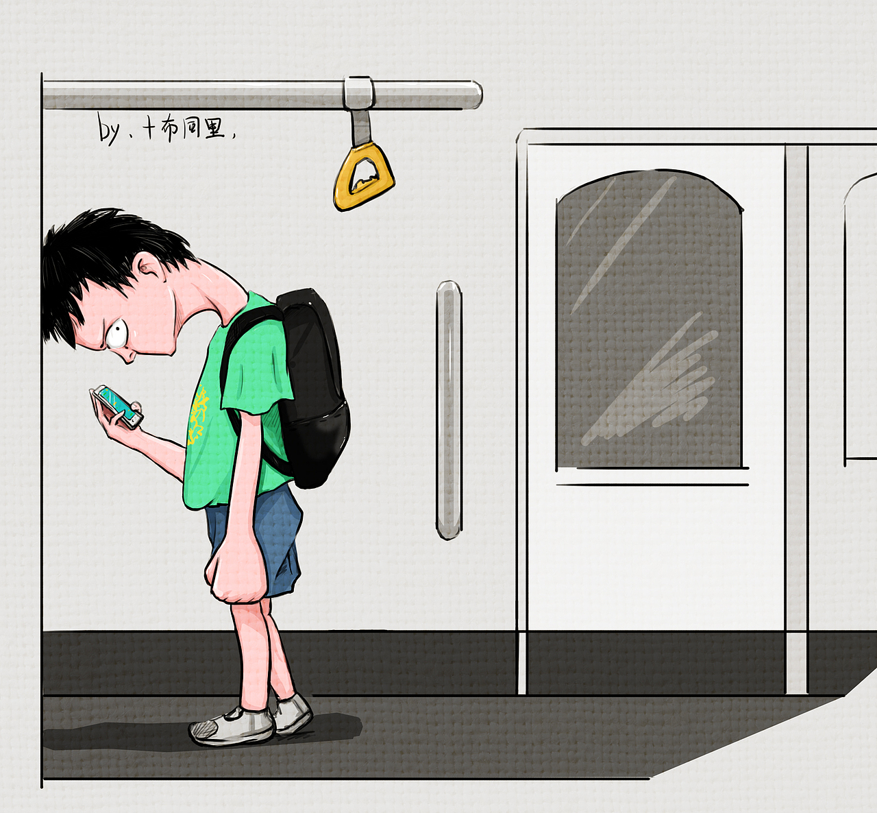 下班后在地铁的我想要一方静谧