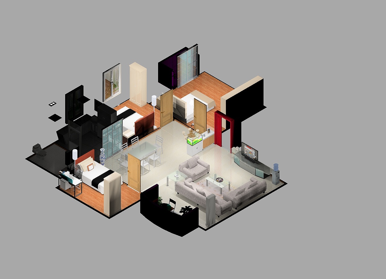 一套房屋设计，请多指教（图ZNzAzMDYxMjg=） - 家装设计 - 站酷设计师983455664原创素材 - 站酷ZCOOL