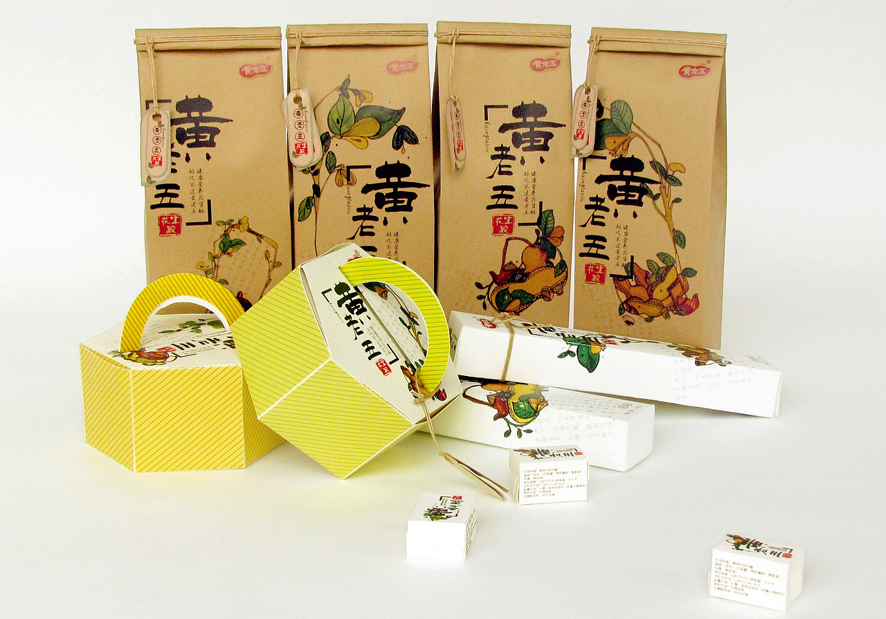 黄老五花生酥包装设计（图ZMjI0MTE0MTI=） - 包装 - 站酷设计师莫慢待w原创素材 - 站酷ZCOOL