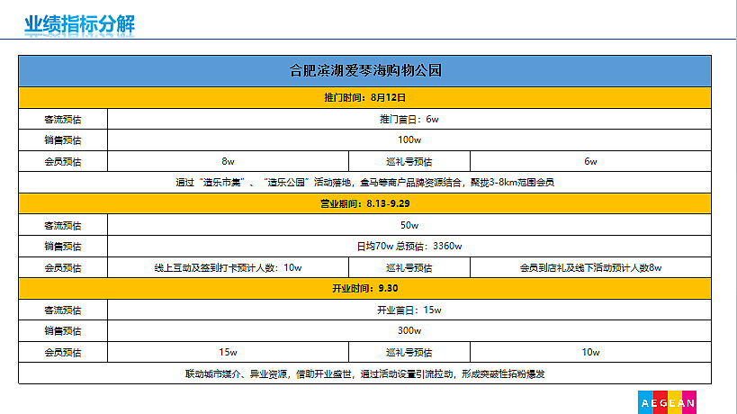2022合肥滨湖爱琴海购物中心开业筹备大纲-36P